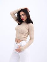 42491 STRICKWAREN KURZER PULLOVER-NERZ