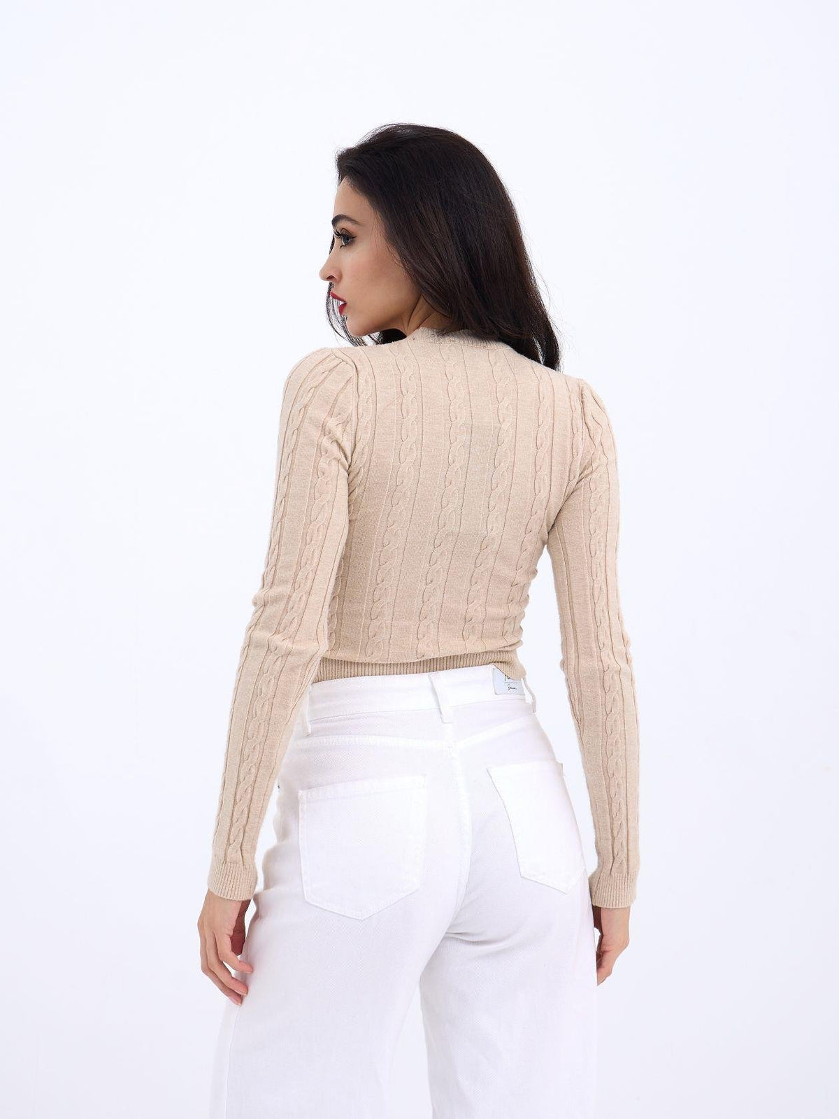 42491 STRICKWAREN KURZER PULLOVER-NERZ