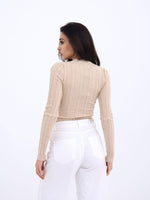 42491 STRICKWAREN KURZER PULLOVER-NERZ