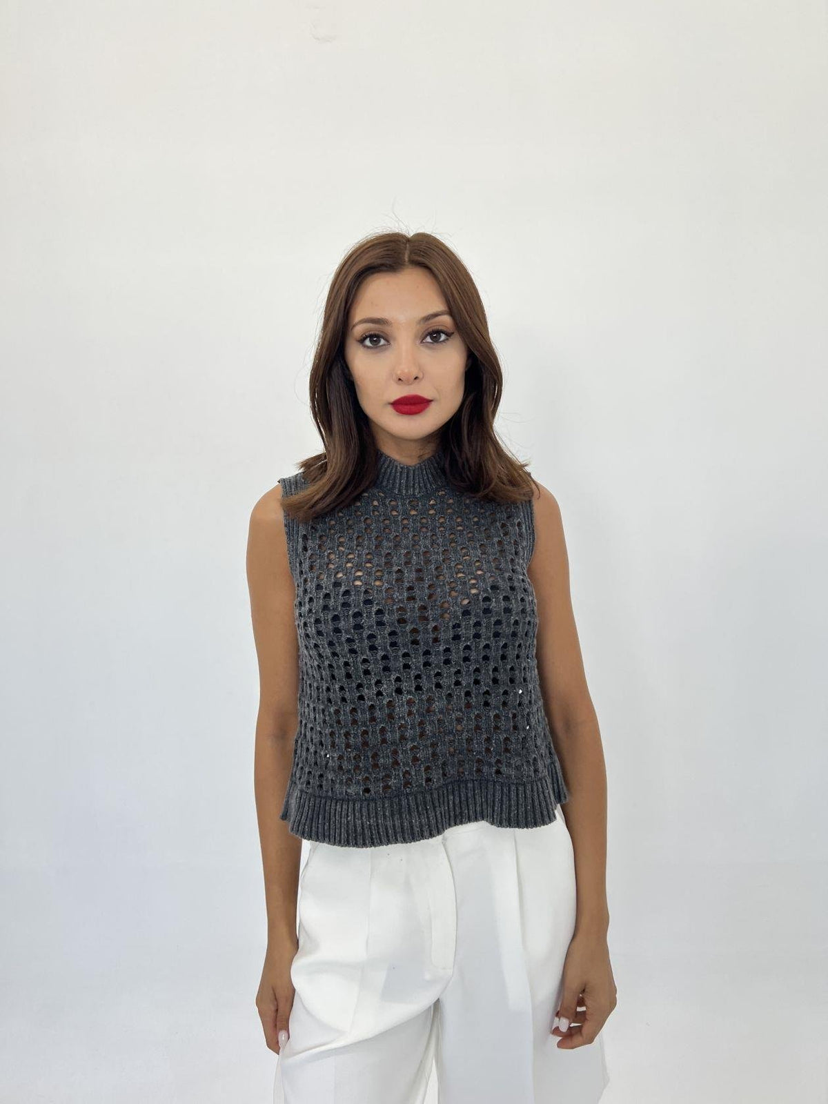 43021 STRICKNETZPULLOVER-SCHWARZ