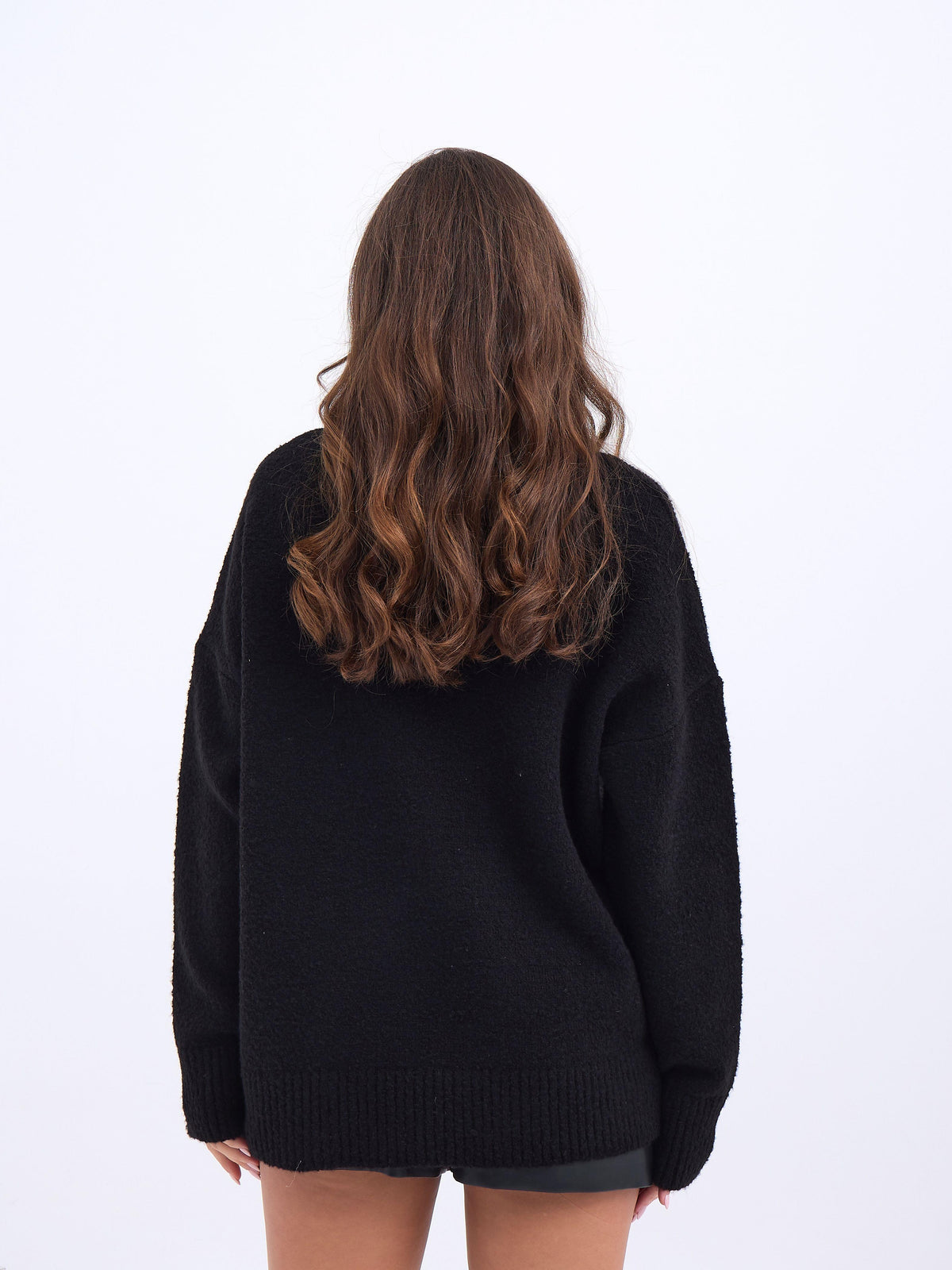 43141 STRICKWAREN HALBSCHILDKRÖTE SALASH PULLOVER-SCHWARZ
