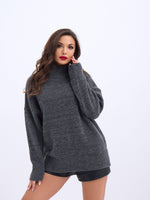 43141 STRICKWAREN HALBTURTLENKER SALASI PULLOVER-ANTHRAZIT