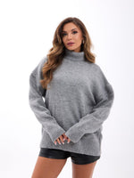 43151 STRICKWAREN FISHBEARER SALASH PULLOVER-GRAU