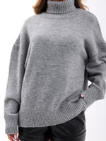 43151 STRICKWAREN FISHBEARER SALASH PULLOVER-GRAU