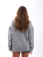 43151 STRICKWAREN FISHBEARER SALASH PULLOVER-GRAU