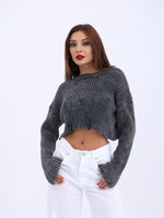 43191 STRICKWAREN KURZER PULLOVER-SCHWARZ