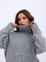 43211 TRİKO BALIKÇI KAZAK-GRİ