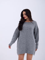 43221 STRICKWAREN RÜCKSEITE V SALASH PULLOVER-GRAU