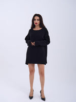 43221 STRICKWAREN RÜCKSEITE V SALASH PULLOVER-SCHWARZ