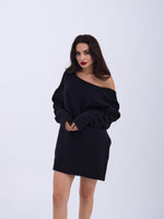 43221 STRICKWAREN RÜCKSEITE V SALASH PULLOVER-SCHWARZ