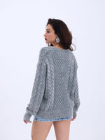 43271 STRICKWAREN SALASH HAARSTRICKPULLOVER-GRAU