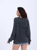 43271 STRICKWAREN SALASH HAARSTRICKPULLOVER-SCHWARZ