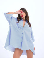 4328 HEMD-BLAU WEISS GESTREIFT