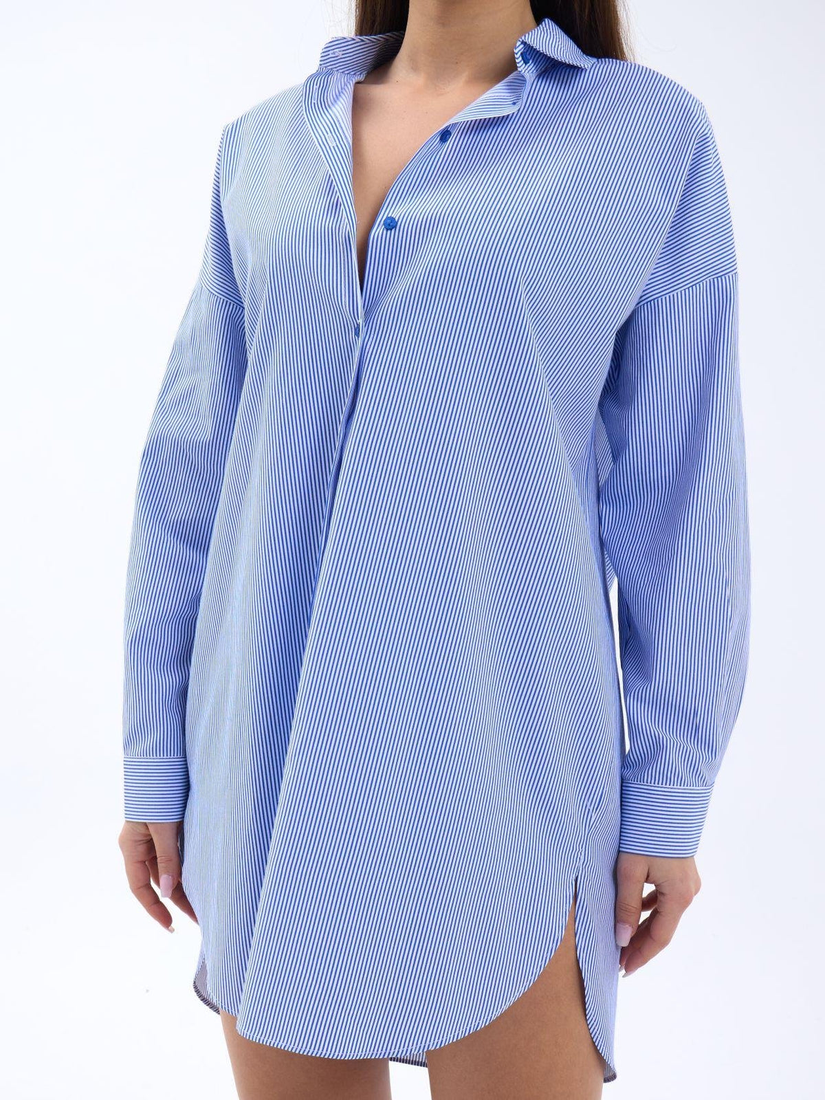 4474 HEMD-BLAU WEISS GESTREIFT