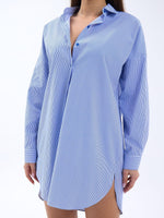 4474 HEMD-BLAU WEISS GESTREIFT