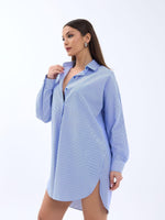 4474 HEMD-BLAU WEISS GESTREIFT