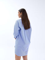 4474 HEMD-BLAU WEISS GESTREIFT