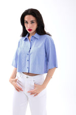 4873 HEMD-BLAU WEISS GESTREIFT