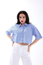 4873 HEMD-BLAU WEISS GESTREIFT