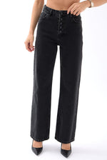 5171 DENIM BUTTONED WIDE KEG-SMOKED