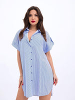 5488 HEMD-BLAU WEISS GESTREIFT