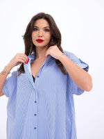 5488 HEMD-BLAU WEISS GESTREIFT