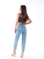 6036 DENIM CARROT FIT-HELLBLAU