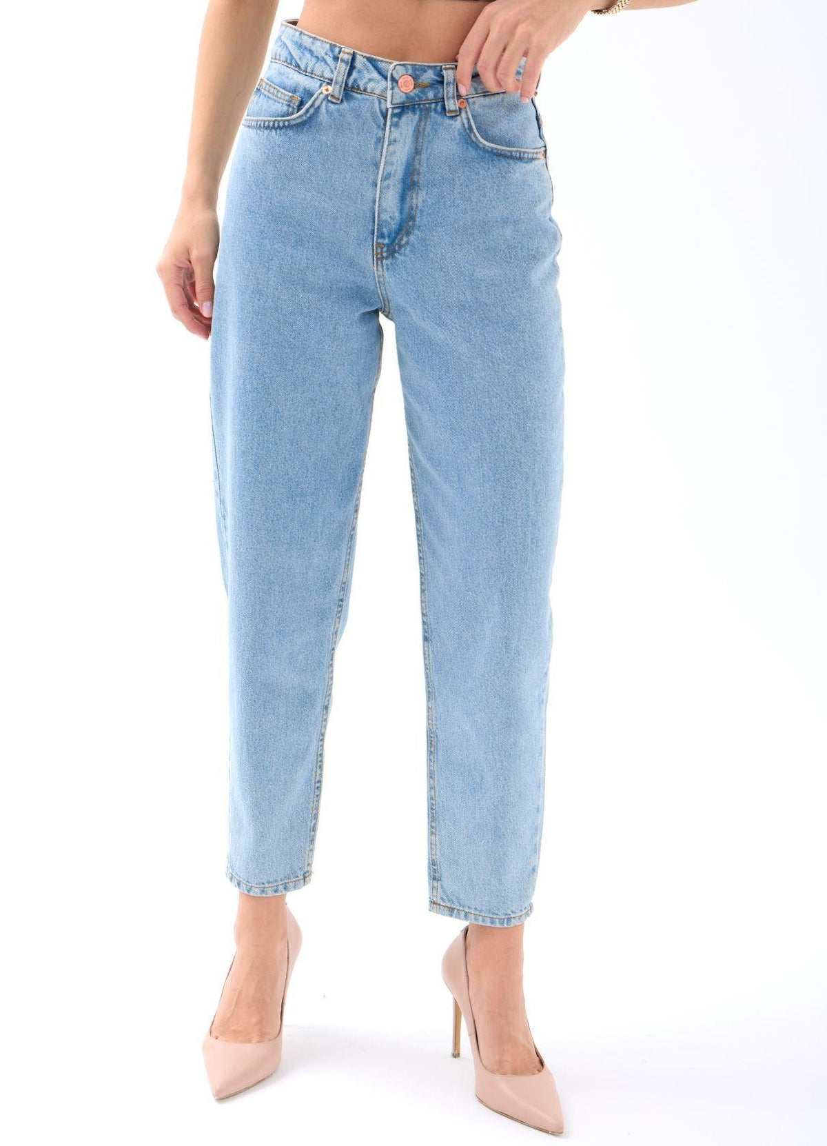 6036 DENIM CARROT FIT-HELLBLAU