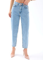 6036 DENIM CARROT FIT-HELLBLAU