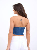 6241 Jeansbluse-Blau