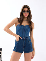 6263 KOT ŞORT-KOYU MAVİ