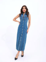 6460 Jeanskleid-Blau