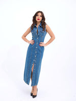 6460 Jeanskleid-Blau