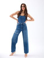 6491 DENIM WIDE LEG-BLAU