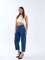 6520 DENIM BALLOON FIT-DUNKELBLAU