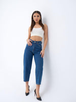 6520 DENIM BALLOON FIT-DUNKELBLAU