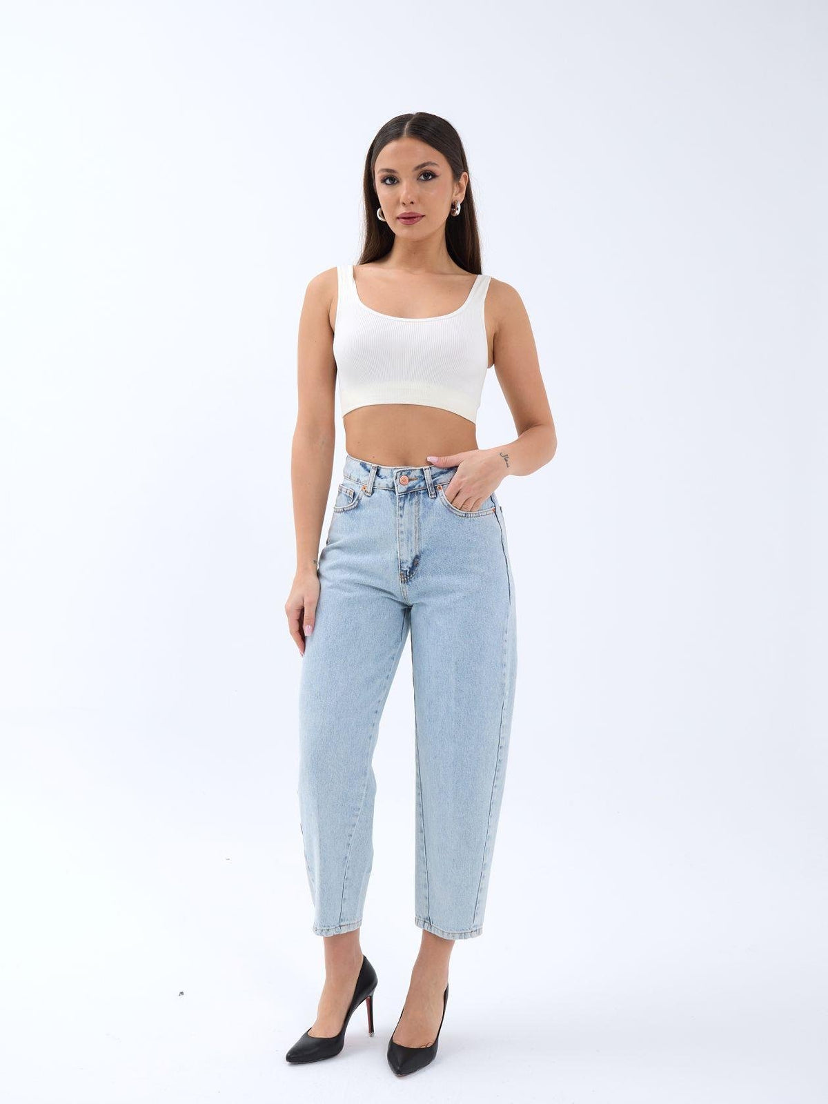 6520 DENIM BALLOON FIT-BLAU