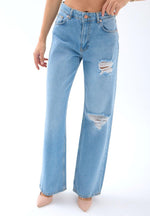 6796 DENIM LOW WAIST BOO-BLUE