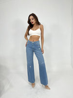 6798 DENIM LOW WAIST ROCKY-BLAU