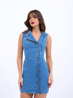 6825 Jeanskleid-Blau