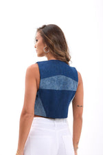 6936 DENIM PIECES WESTE-BLAU