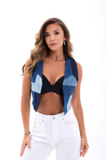 6936 DENIM PIECES WESTE-BLAU