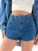 6967 KOT ŞORT-MAVİ