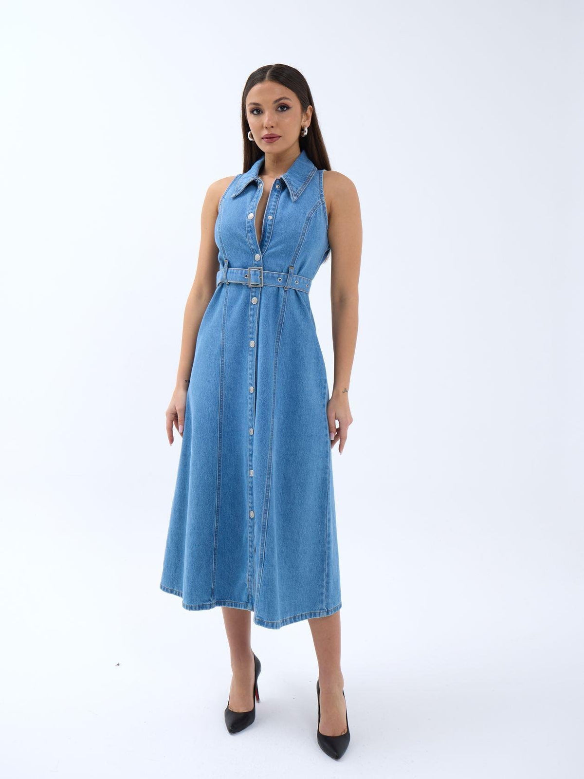6969 Jeanskleid-Blau