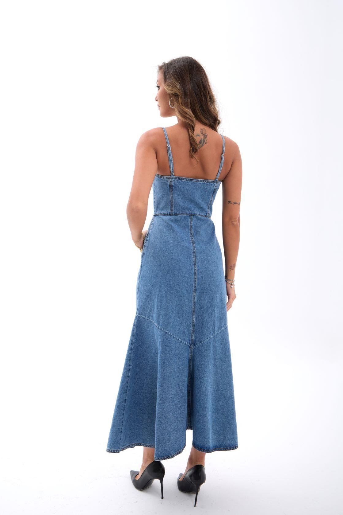6983 Jeanskleid-Blau