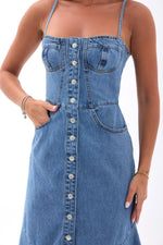 6983 Jeanskleid-Blau