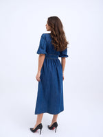 7037 Jeanskleid-Blau