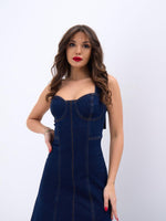 7090 Jeanskleid-Blau