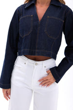 7413 KOT GÖMLEK-MAVİ