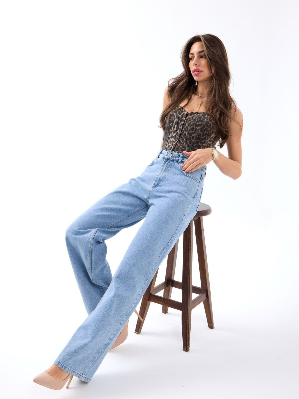 7415 KOT PANTOLON-AÇIK MAVİ